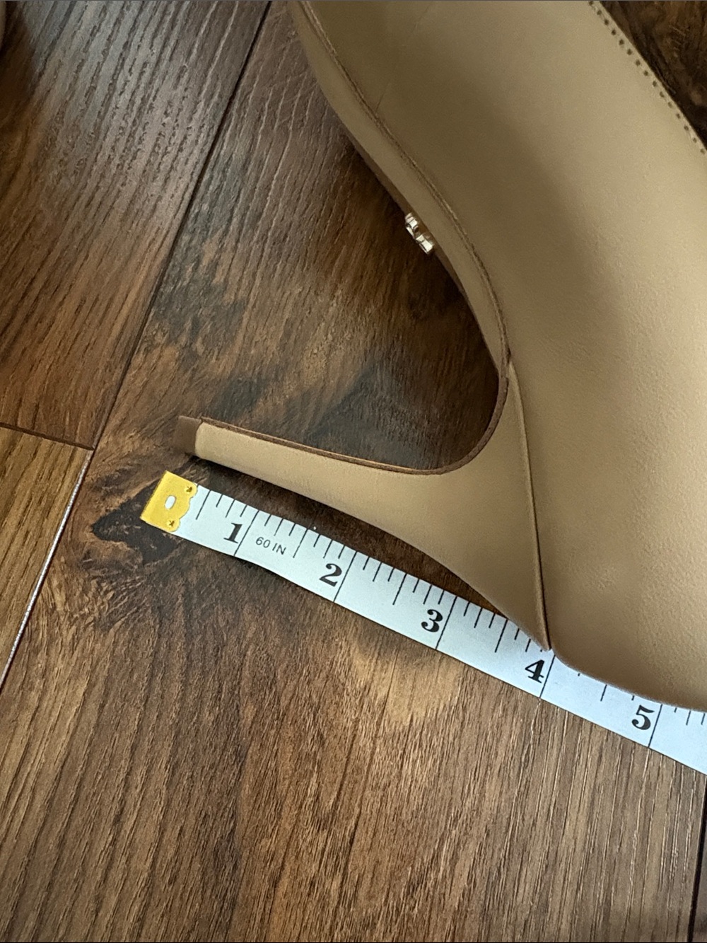 Sam Edelman Beige Pointed-Toe Leather Pumps - Picture 13 of 15